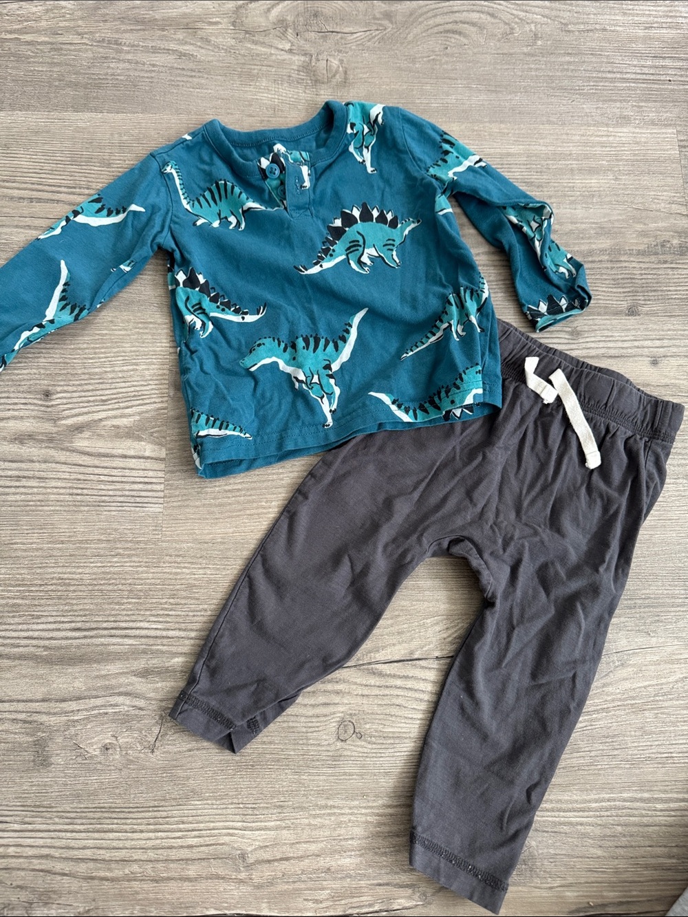 Tea Collection Baby Dinosaur Henley Set with Joggers